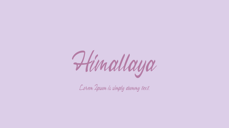 Himallaya Font : Download Free for Desktop & Webfont