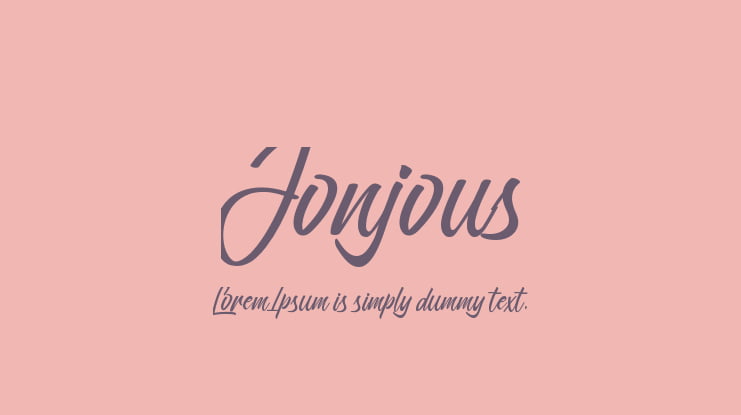 Jonjous Font