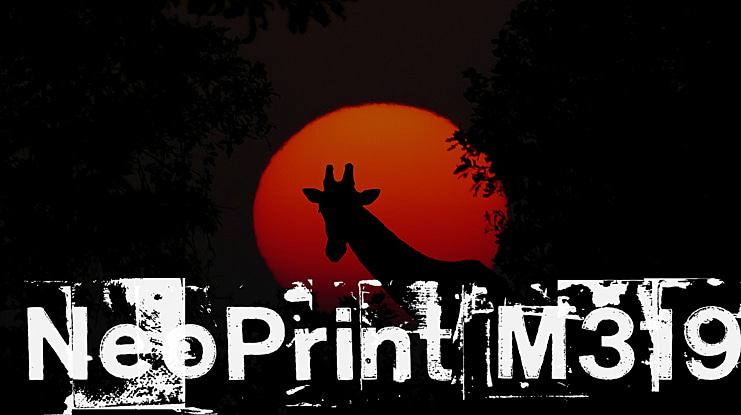 NeoPrint M319 Font