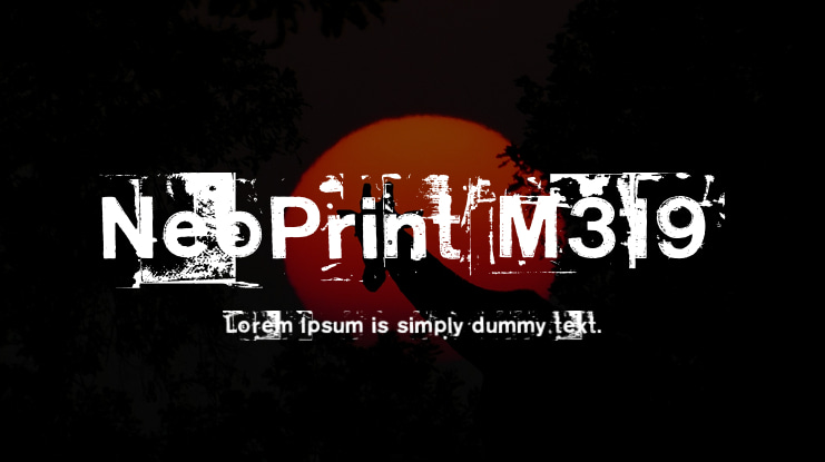 NeoPrint M319 Font
