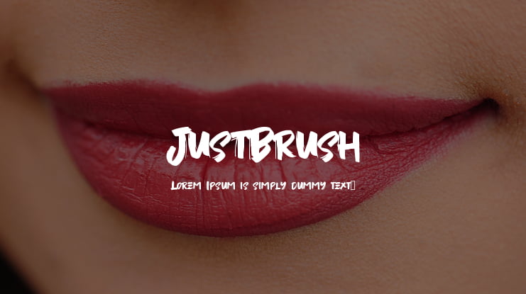 JustBrush Font