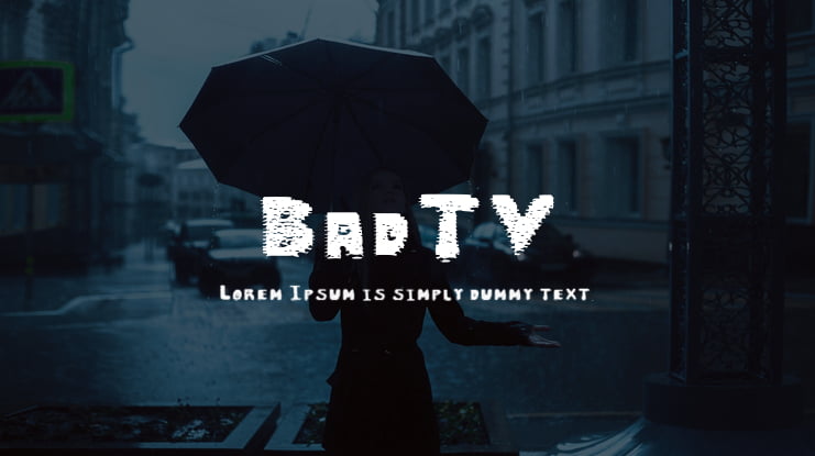 BadTV Font
