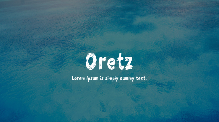 Oretz Font