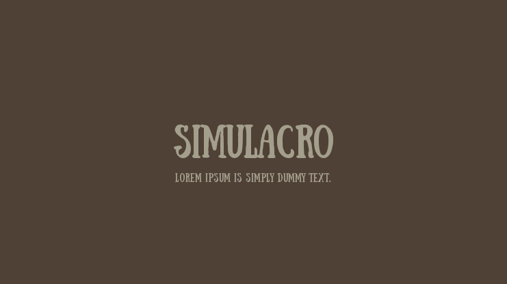 Simulacro Font