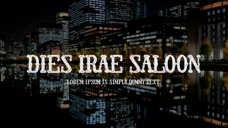 Dies Irae Saloon Font