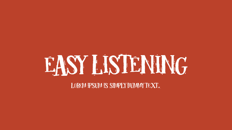 Easy listening Font