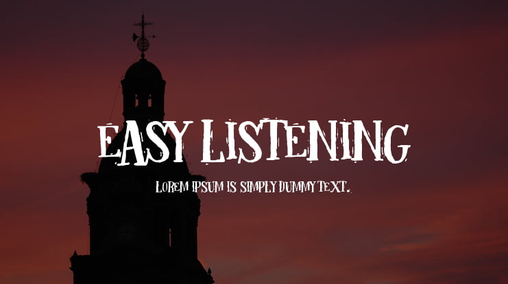 Easy listening Font