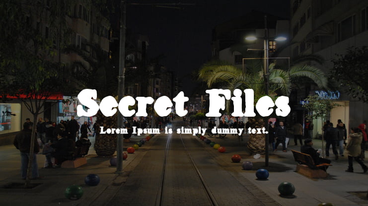 Secret Files Font