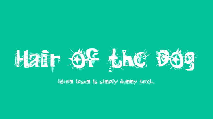 Hair of the Dog Font
