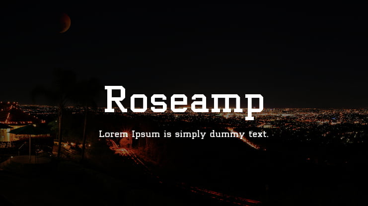 Roseamp Font