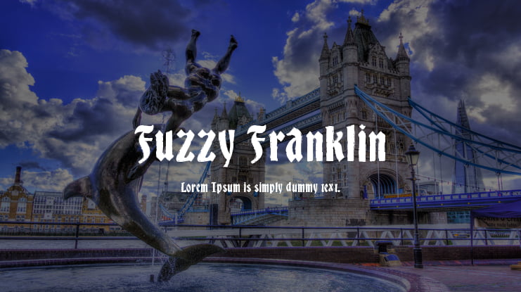 Fuzzy Franklin Font