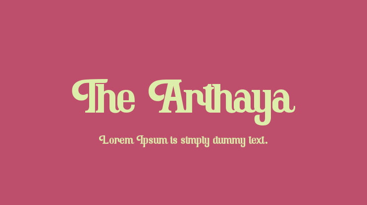 The Arthaya Font