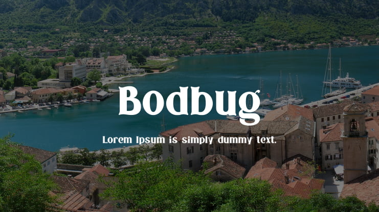 Bodbug Font