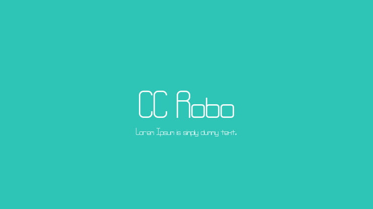CC Robo Font