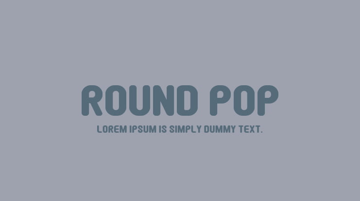 Round Pop Font