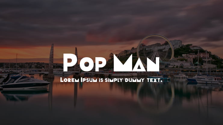 Pop Man Font