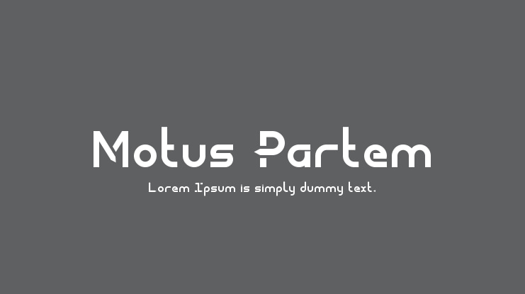 Motus Partem Font