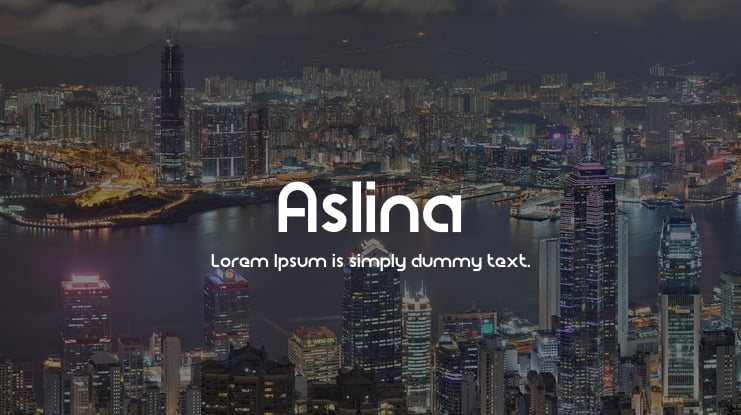 Aslina Font Family