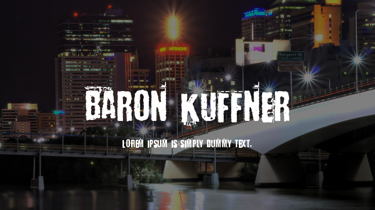 Baron Kuffner Font