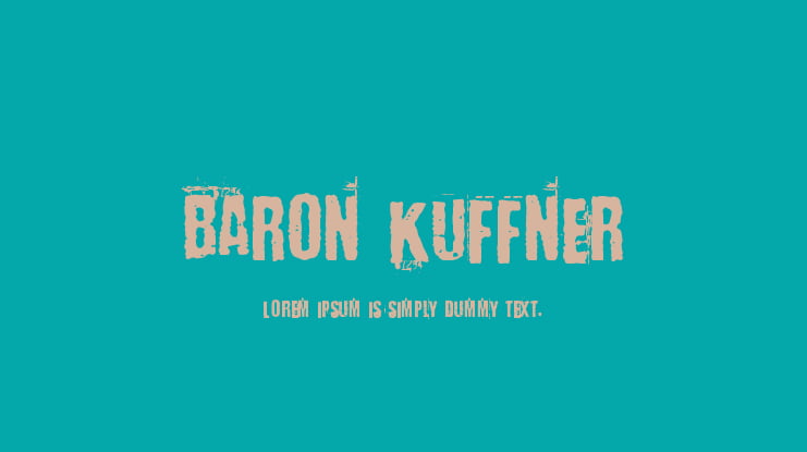 Baron Kuffner Font