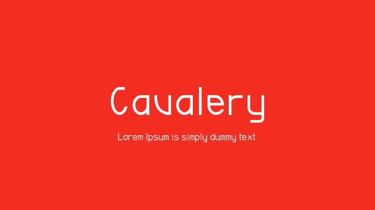 Cavalery Font