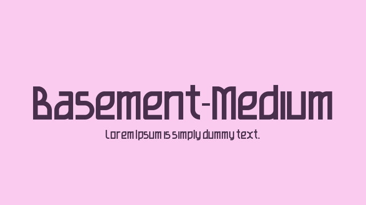 Basement-Medium Font