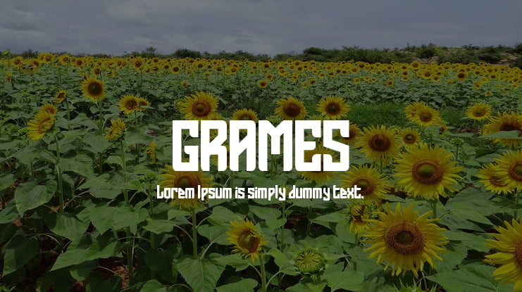 GRAMES Font