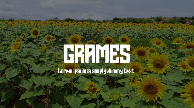 GRAMES Font