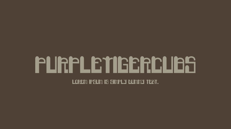 PurpleTigerCubs Font