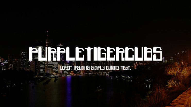 PurpleTigerCubs Font