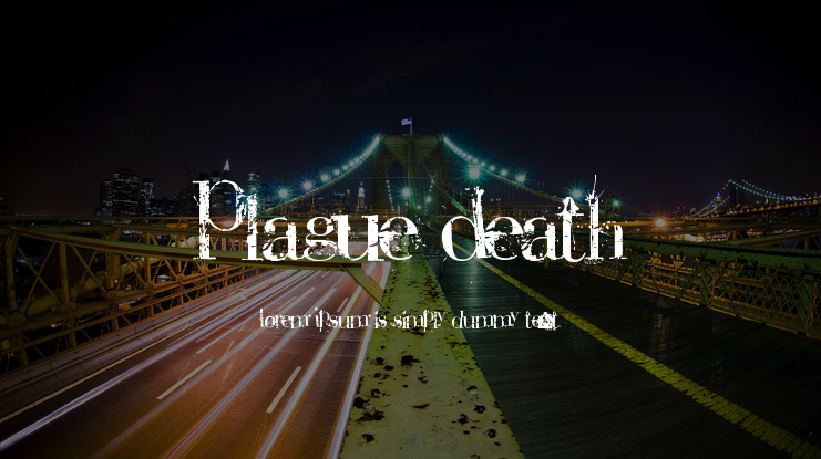 Plague Death Font
