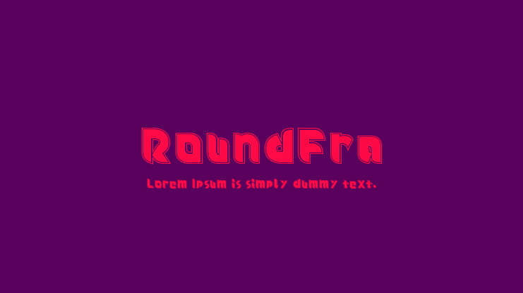 Roundfra Font Family