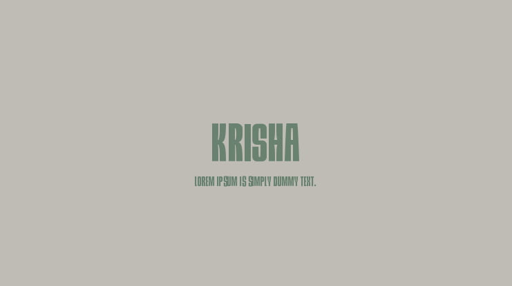 Krisha Font