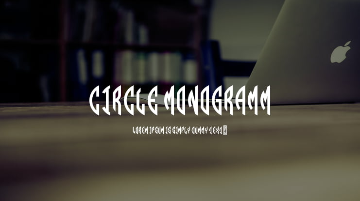 Circle Monogramm Font Family