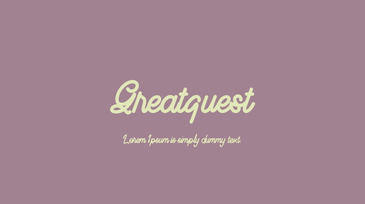 Greatquest Font