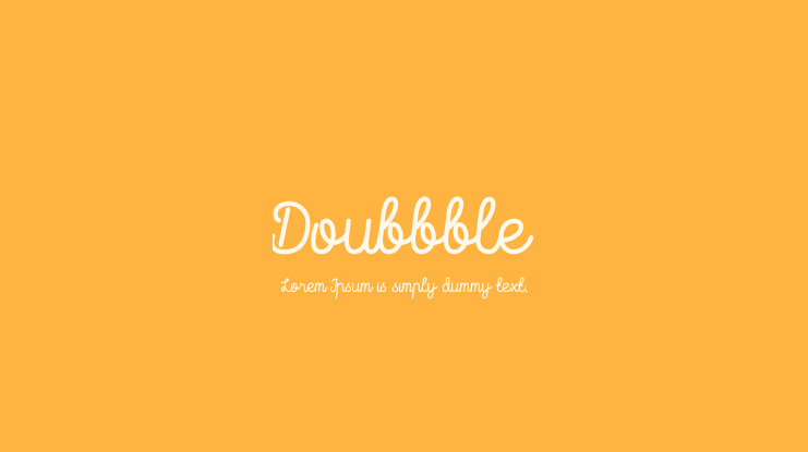 Doubbble Font