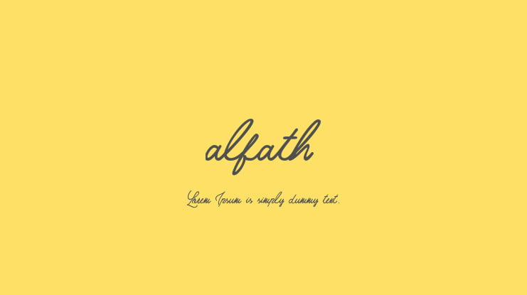 alfath Font