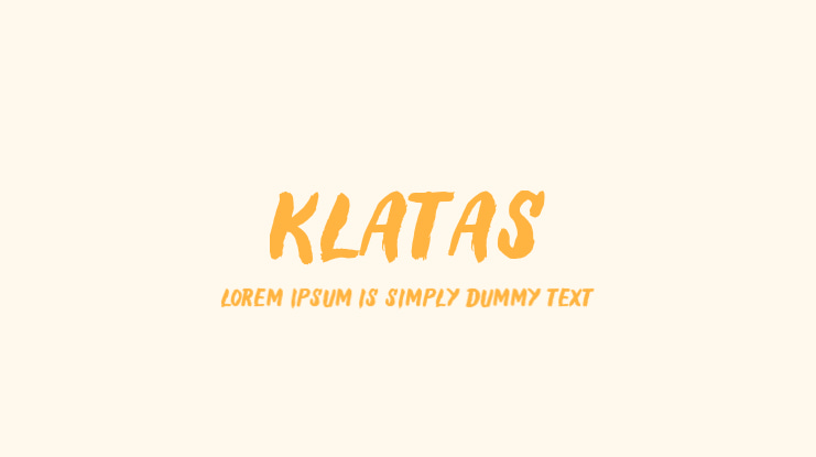 Klatas Font