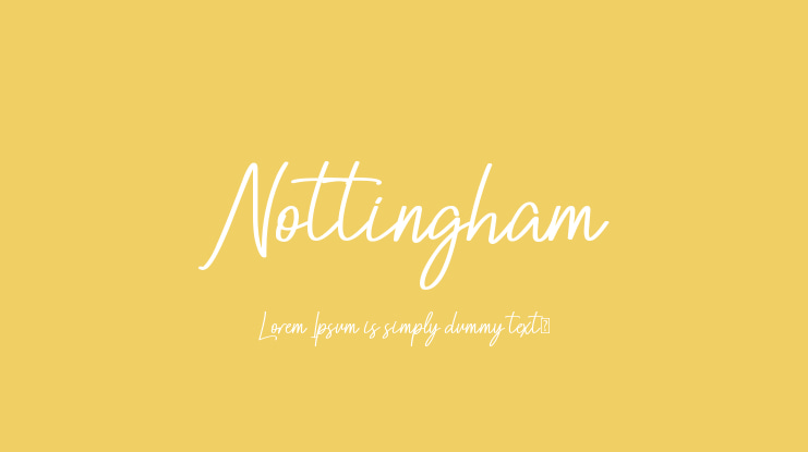 Nottingham Font