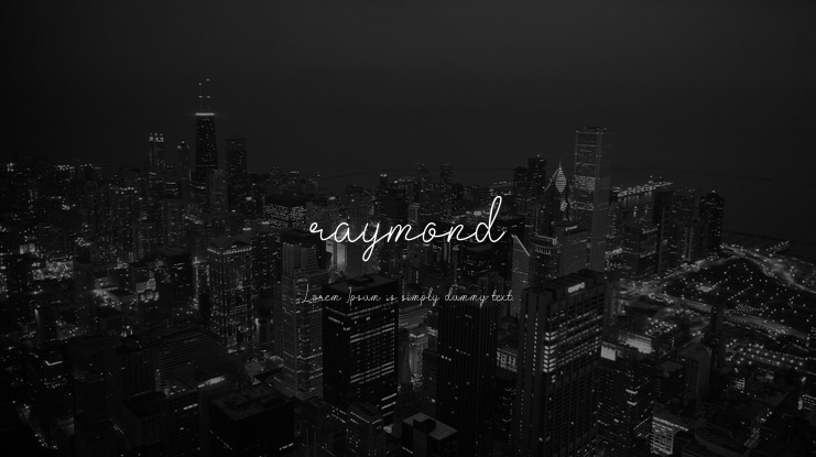 raymond Font Family