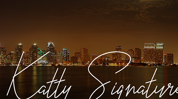 Katty Signature Font