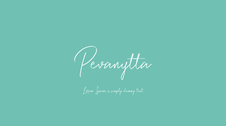 Pevanytta Font