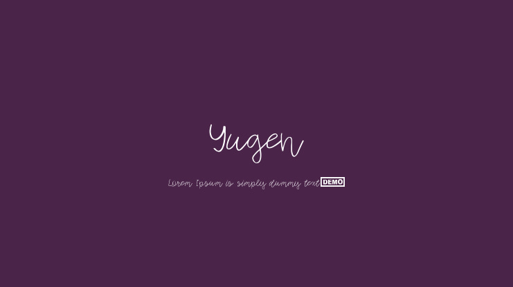 Yugen Font