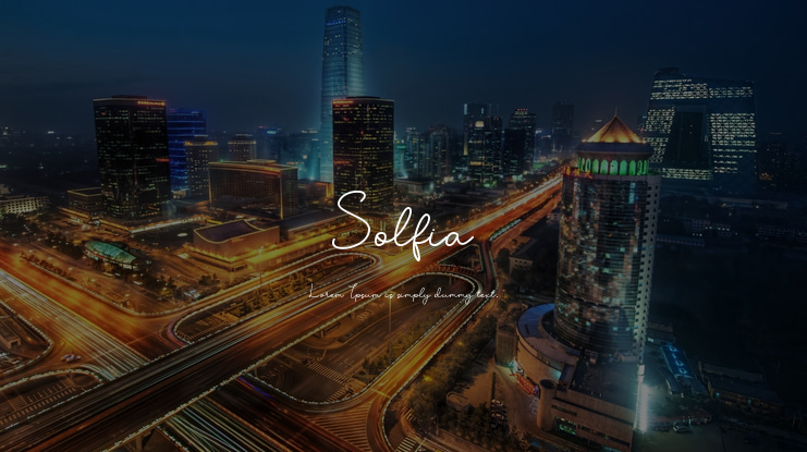 Solfia Font