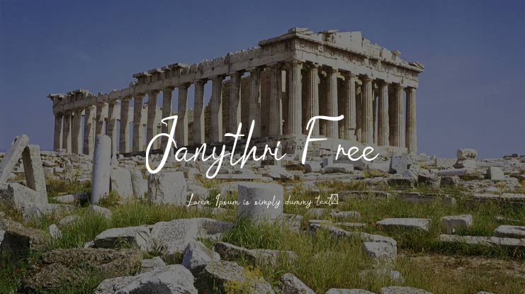 Janythri Free Font