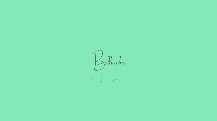 Belliache Font