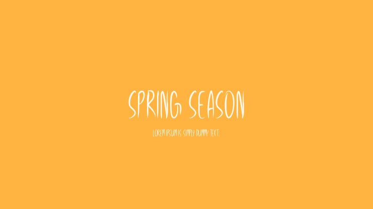 Spring Season Font