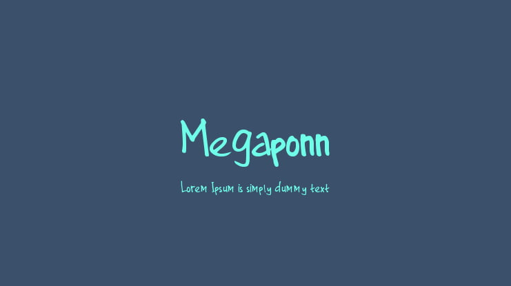Megaponn Font