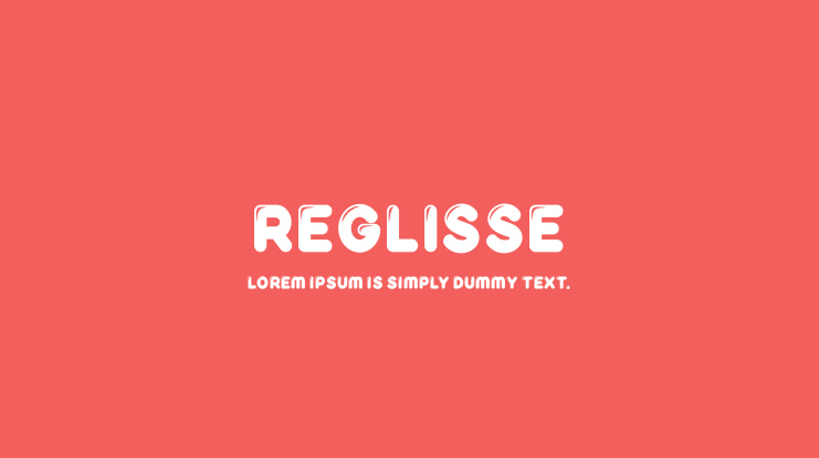 Reglisse Font Family