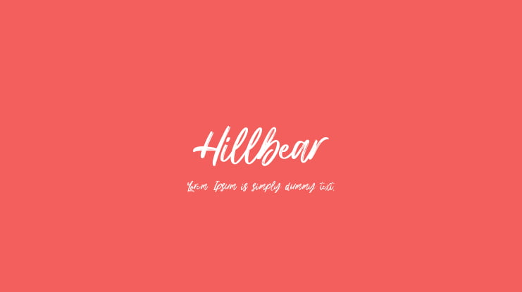 Hillbear Font